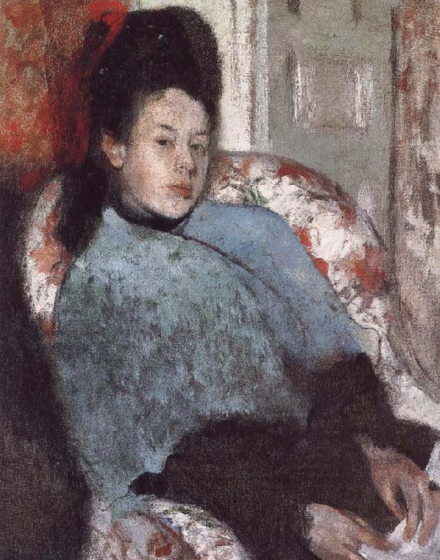 Germain Hilaire Edgard Degas Portrait of Elena Carafa china oil painting image